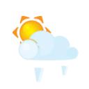 иконка солнце, погода, град, sun, lightcloud, grain