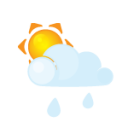 иконка дождь, солнце, погода, sun, lightcloud, rain