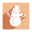 иконка снеговик, новый год, snowman