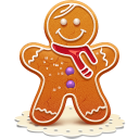 иконка печенье, рождество, новый год, gingerman