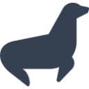иконка тюлень, животное, animal