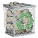 иконка корзина, полная корзина, recycle
