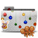 иконка папка, рождество, новый год, печенье, folder, xmas, cookies