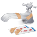 иконки кран, пластырь, faucet