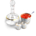 иконки икра, еда, алкоголь