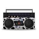 иконки boombox, магнитофон