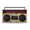 иконки boombox, магнитофон