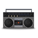 иконки boombox, магнитофон