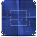 иконка blueprint, план, схема, чертеж