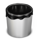 иконка trash empty, пустая корзина, мусорное ведро