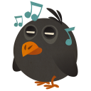 иконка songbird, птица, птичка