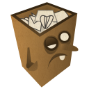 иконка trash full, корзина, полная корзина, мусор