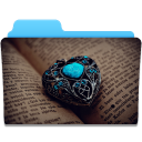 иконка heart, сердце, папка
