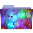 иконка balloons, шарики, папка