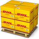 иконка shipping, dhl, коробки, ящики