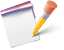 иконка blog, блог, блокнот, карандаш