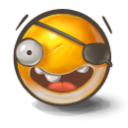 иконка смайл, смайлик, пират