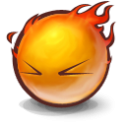 иконка on fire, горит, смайлик, смайл