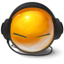 иконка смайл, смайлик, музыка