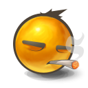 иконка смайл, смайлик, курить, сигареты, high