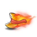 иконка on fire, горит, смайлик, смайл