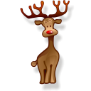 иконка олень, новый год, reindeer