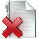 иконка document, delete, удалить, удалить документ