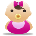 иконка ребенок, младенец, девочка, baby girl