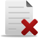 иконка удалить файл, удалить, delete file