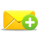 иконка создать письмо, email add