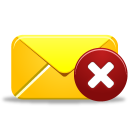 иконка удалить письмо, почта, email delete