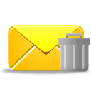 иконка удалить письмо, почта, email trash