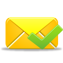 иконка письмо, почта, email validated