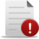 иконка предупреждение, файл, file warning