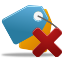 иконки tag delete, удалить теги