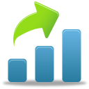 иконка увеличение, рост, статистика, график, increase
