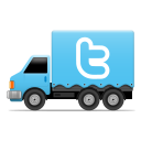 иконка twitter, твиттер, грузовик, машина