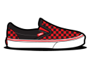 иконка обувь, vans, в клеточку