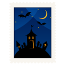 иконка дом, хэллоуин, haunted, house