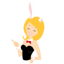 иконка девушка, женщина, указывать, girl