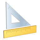 иконка линейка, треугольник, rulers