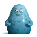 иконка корпорация монстров, монстр, cute blue