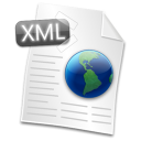 иконка xml, файл, формат, file