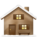 иконка дом, снег, home
