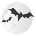 иконка луна, летучие мыши, летучая мышь, хэллоуин, bats, moon, halloween