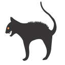 иконка кот, кошка, хэллоуин, cat, halloween