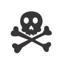 иконка опасность, skull crossbones