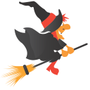 иконка ведьма, хэллоуин, halloween, witch, broom