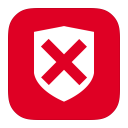 иконка антивирус, защита, крестик, предупреждение, опасность, security denied
