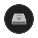 иконка сервер, хостинг, drive network